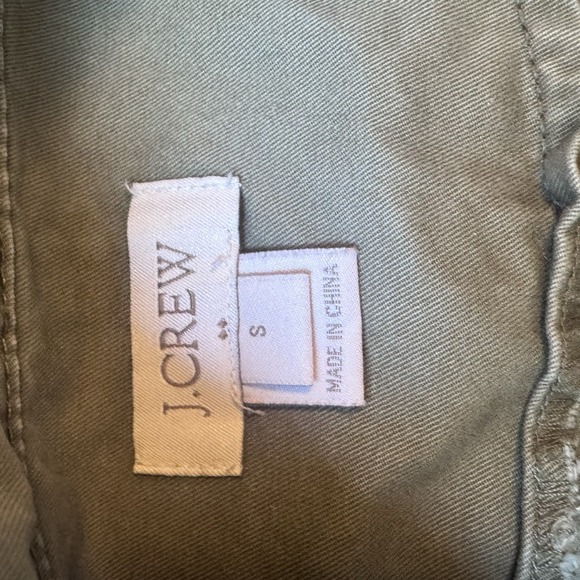 J.Crew women's size small 100% Cotton green drawsting jacket Utility - Picture 9 of 13